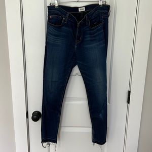 Hudson size 29 dark wash cropped jeans